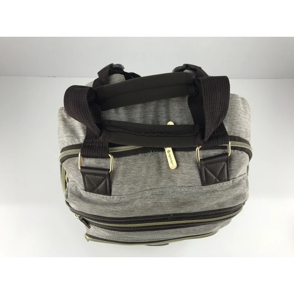 Ergobaby Babyboom Diaper Backpack‎ Gray Insulated Pockets Travel Bag